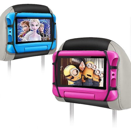 2-pack bil nackstöd surfplattor fäste, surfplatta hållare för baksäte, surfplatta stativ för barn passar för 7-10,5'' enheter