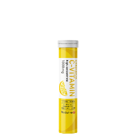 BioSalma C-vitamin 1000mg Citron, 20 brustabletter