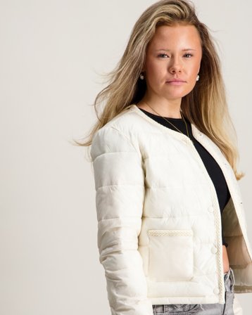 Gina Tricot Young Y lightweight jacket Cremefärgad Jacken Mädchen - Kids Brand Store