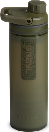 Grayl UltraPress Purifier Bottle vedensuodatin, Olive Drab