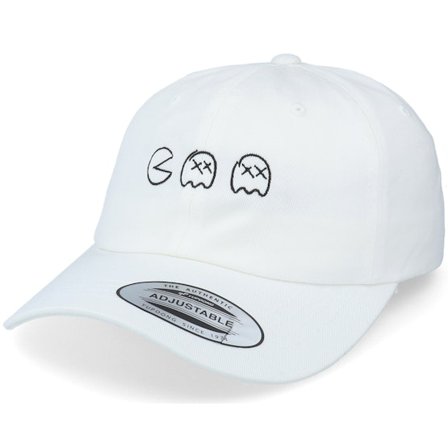 Abducted - Weiss Unconstructed Cap - Arcade Classic White Dad Cap @ Hatstore