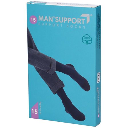 Man Support 15 Cotone Gambaletto 15 Nero Taglia 5