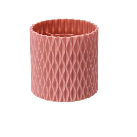 Makeup Brush Cup Storage Box Organizer PINK