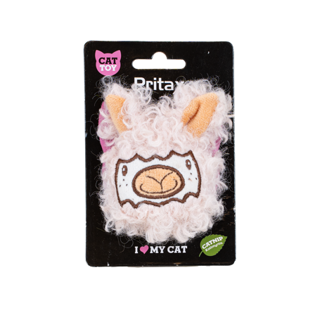 Pritax - Katteleketøy alpakkahode Anna, 8x11x2,5cm, Flerfarget - Katt - Katteleker & viftepinner - Kattemynte & catnipleker - ZOO.no