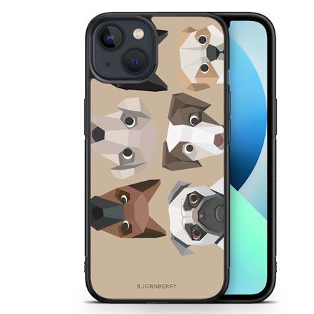 Bjornberry Skal iPhone 13 Mini - Söta Hundar