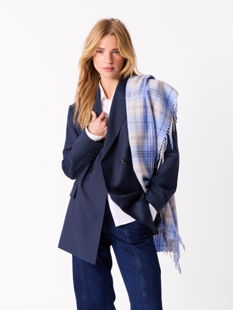 Jean Paul - Lill ullskjerf - Dame - Blå - Tilbehør - ONESIZE