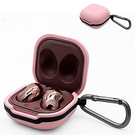 Samsung Buds Live silikonfodral med spänne - Rosa