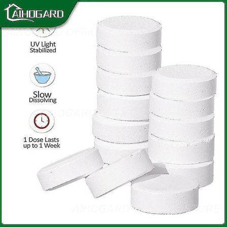 50 stk. Svømmebasseng Instant Desinfeksjonstabletter Klor Dioxide Brusende Tabletter Klor