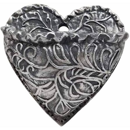 Hjerteformet sukkulent potte i harpiks til ophængning af sukkulenter, kærlighedslomme i harpiks, B