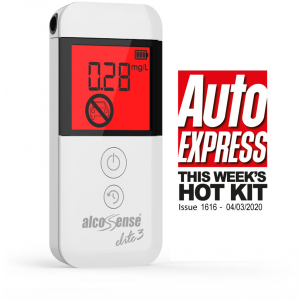AlcoSense Elite 3 Irish Breathalyzer and Alcohol Tester with Adjustable Drink Drive Alerts for Irish, English and Scottish Breathalyser Alert Levels