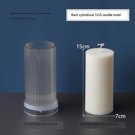 Ljusformar Ljus Stearinljus Diy Gjutformar I Silikonform Yke55016 Stativ Cylindrisk 7x15