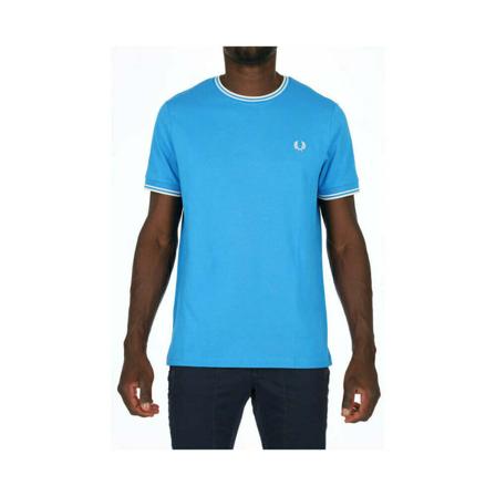 Fred Perry T-Shirts blå, Herr, Herr, Storlek: 2XL