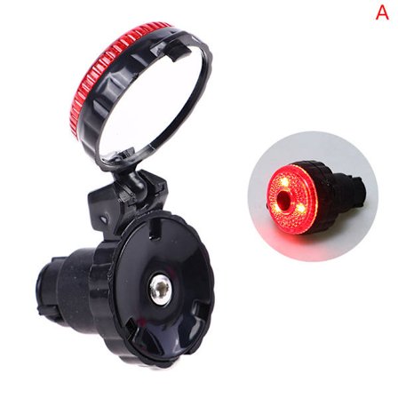 Polkupyörän ohjaustangon kupera takapaneelin päätyvalo