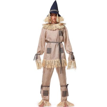 Deluxe Voksen Mr Scarecrow Cosplay kostyme menn kvinner Halloween fest kostyme for menn sceneopptreden Fancy dress Men L