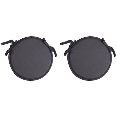 Runde stol sædehynder, 2 stk. cirkulære vandtætte stolhynder til indendørs udendørs have spisestue kontor café C