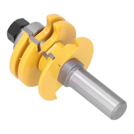 Fresestål 1/2in Skaft Trebearbeiding Freser Skjæreverktøy for Skapdør Vindu