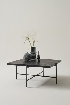 Jotex - Sofabord 84x84 Cm Svart matt svart - GALATINA - Kjøp Sofabord hos Jotex