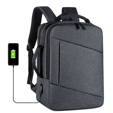 Bärbar dubbel axel enkel axel foder surfplatta laptop väska 15 tum USB-laddning affärer fritid utomhus ridning