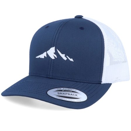 Iconic - Red - Cap - "Mountain Silhouette Navy White Trucker " - Hatstore