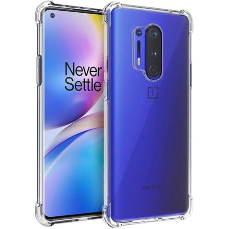 Oneplus 8 Pro Stötdämpande Silikon Skal Shockr Transparent