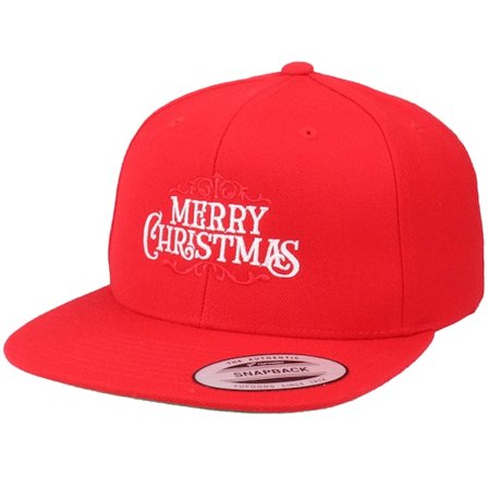 Ho-Ho-Hats - Red - snapback - Cap - Merry Christmas Red Snapback - Iconic - Hatstore
