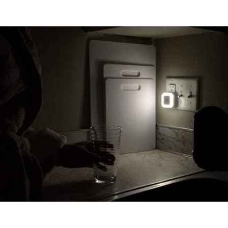 LED-nattlys med sensor for skumring og skumring for hjem 6-pakning(hvit)