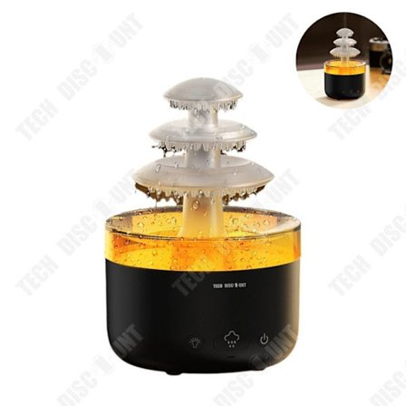 Fuktighetsdiffusor - TECH DISCOUNT - Cloud Rain - 500ml - Vit - Aromaterapi och stämningsbelysning