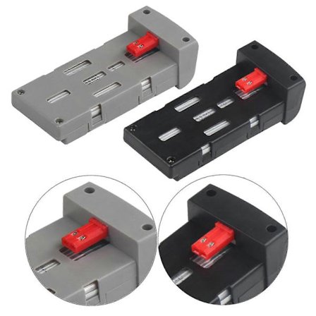 2x3.7v 1800mah Batteri Til E99 Drone E99 Pro 2 E99 Drone Pro 2 Sort TY