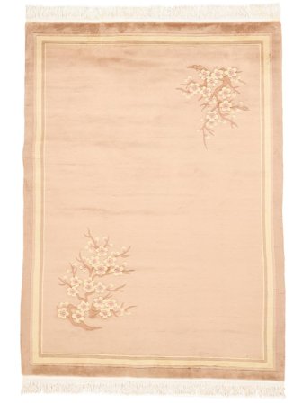 Noué À La Main Chinois 90 Line Tapis 170X230 De Laine Beige/Orange