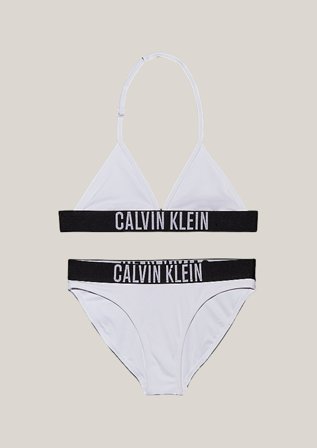 Calvin Klein TRIANGLE BIKINI SET Hvit Badetøy/Badekåper Jente - Kids Brand Store