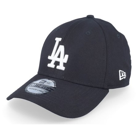 New Era - MLB Sort flexfit Kasket - Los Angeles Dodgers League Essential 39Thirty Black/White Flexfit @ Hatstore