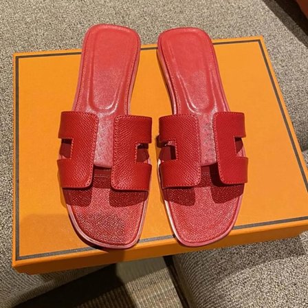 Sexede sandaler dame strandtøfler Klassiske flade læder tøfler dame 18