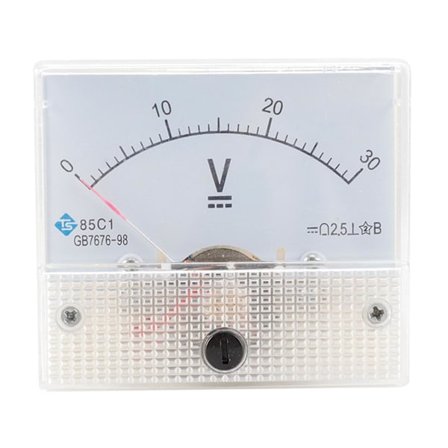 85C1 Analogt Panelmeter Voltmeter DC Volt Spændingsmåler DC 0-30V