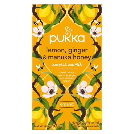 Pukka Örtte Lemon, Ginger & Manuka Honey Tillbehör Dam 20p