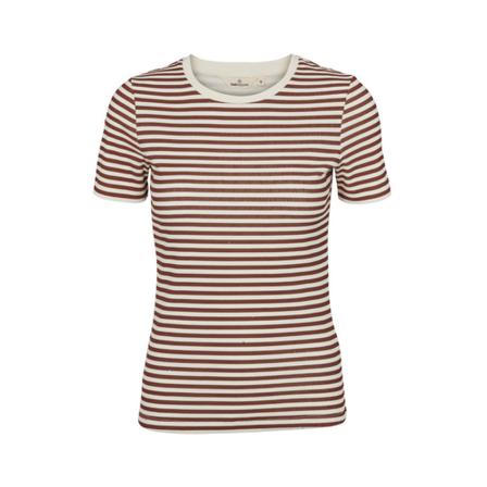 Basic Apparel Ludmilla O-Neck Brun, Dame T-shirts
