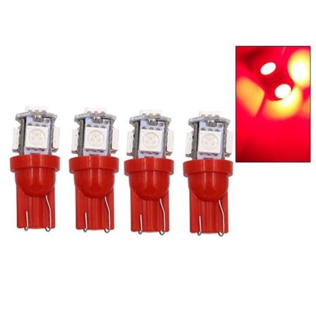 t10 ww rød LED med st 00SMD chip 12v styling 4-pack - Perfet Röda 4-pack