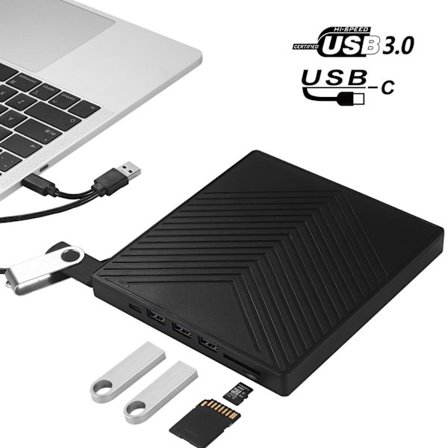 USB 3.0/Type-c Ekstern CD/DVD-drev