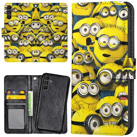 Samsung Galaxy A13 5G/A04s - Lompakkokotelo/Kuoret Minions