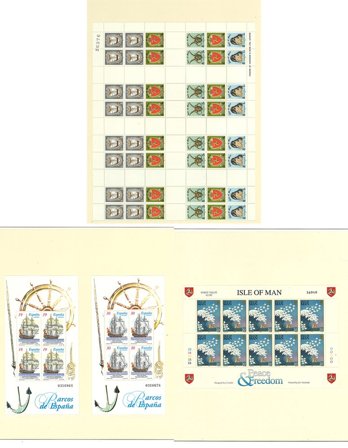 Europa - Samling af miniark og hæfteark i 1 ringbind - Postfrisk