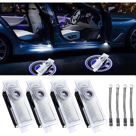 ##/Stk. Bildør Velkomstlys Bil Velkomst Logo Lys LED Bildør Lys Kompatibel med 1/2/3/4/5/6/7/X1/X3/X4/X5/X6/X7/M3/M4/M5/M6(Bxx)##/