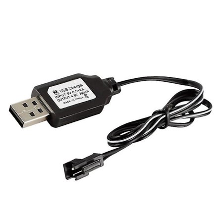 Laddningskabel Batteri USB-laddare Ni-cd Ni-mh Batteripaket Sm-2p Pluggadapter 4.8v 250ma Utgång Leksaker Bil