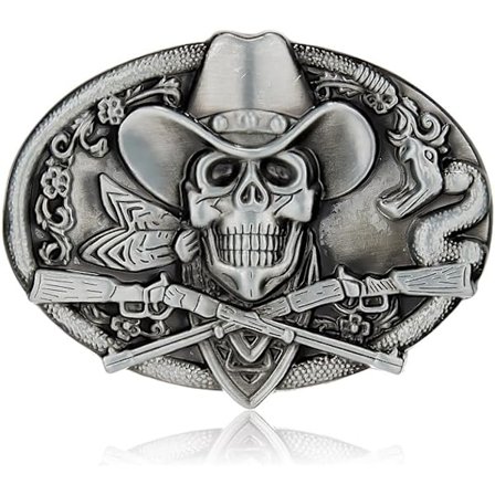 Aave Luuranko Pääkallo Vyönsolki Miehille Amerikkalainen Alkuperäinen Lännen Cowboy Vyönsolki