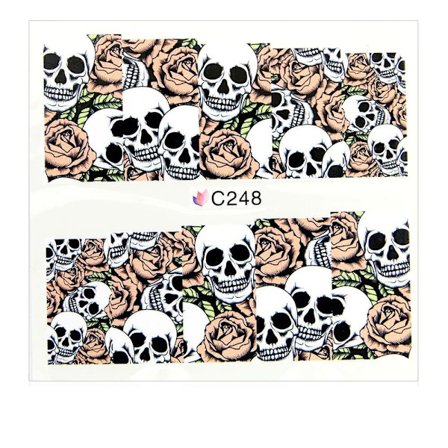 Vanddekaler - Kranier - C248 - Til negle