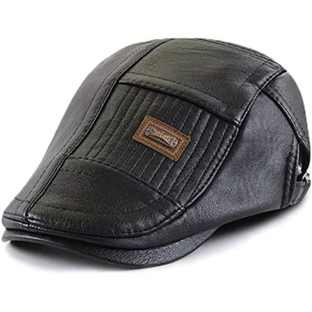 Herre Justerbar Irsk Hatt Flat Lær Beret Herre Vintage Irsk