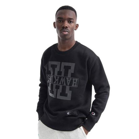 Bluza męska Champion Champion x Stranger Things Hawkins High Crewneck Sweatshirt Kk001 S , Zwart , Heren , Maat: L