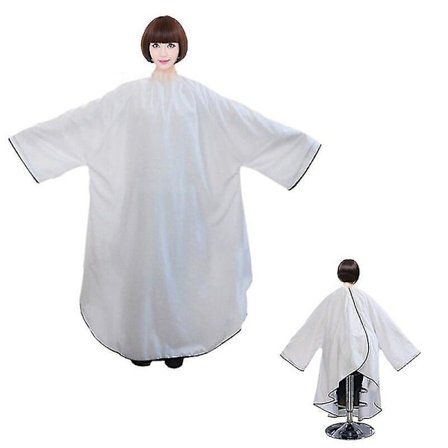 Sort/Hvid Frisørkappe Hårklipp Salon Klud Wrap