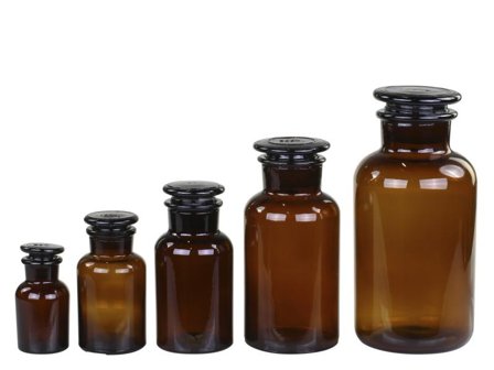 Chic Antique Apotekerglass Brune 5stk