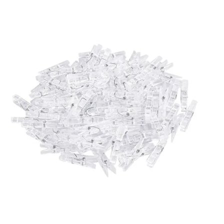 100 stk. Mini Transparente Tøjsklemmer Til At Hæng Fotos Plast Fotopapir Klemmer Små Tøjsklemmer Til Billeder Små Tøjsklemmer Hjem Skole