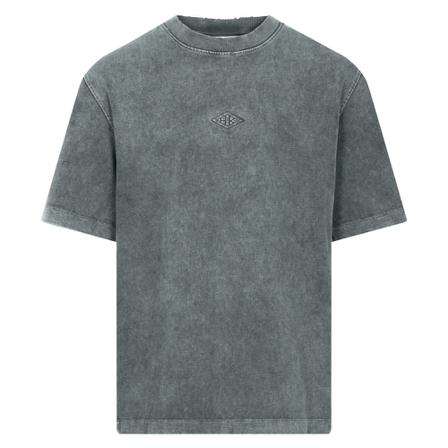 Han Kjøbenhavn, Distressed Tee Short Sleeve Diamond Grijs, Heren, Maat:L