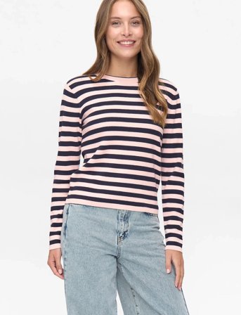 Nümph Nustripy Pullover - Pink - XS